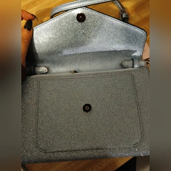 KATE SPADE NEW YORK NWT FROSTY SKY FLAP ENVELOPE CROSSBODY - Picture 11 of 13